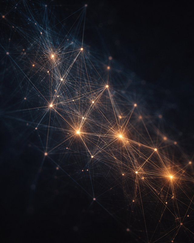 Abstract network of hidden patterns